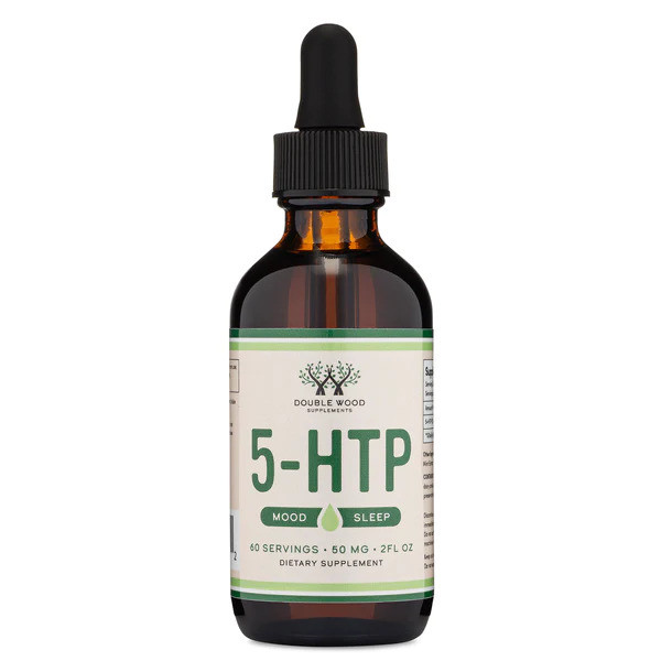 5-гідрокситриптофан Double Wood 5-HTP Liquid Drops 50 mg in 1 ml, 60ml Луцьк - фото 1