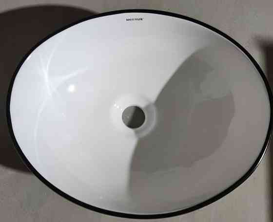 Раковина накладна MIXXUS PREMIUM ELLIPSE-0108 EDGE BLACK 400х330х145mm   ( MP6527 ) 28040 Харків