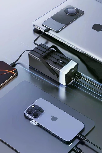 Универсальная мобильная батарея Power bank Torima TRM-W1041 40000mAh PD 22.5W Черный Винница - изображение 3