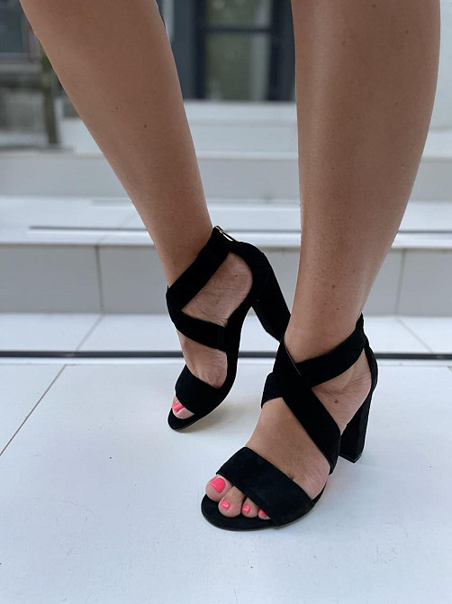 SANTINI Босоніжки жіночі SANTINI 259362-21 чорні (літо, замша натуральна) (3773) 36р.37р.38р. Коломия - фото 9