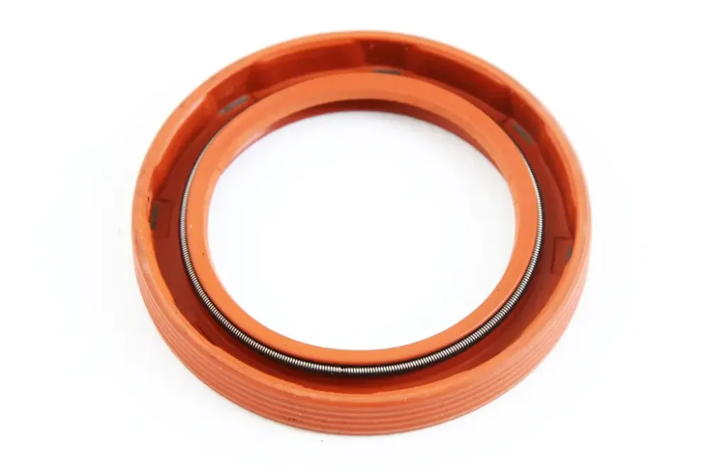 Сальник коленвала 2101 КРТ обрезиненный красный передний Винница - изображение 2