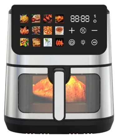 Аерофритюрниця SK-10115 10 л, 2600 Вт, сенсорне керування, антипригарне покриття, верхній та нижній нагрівання Одеса