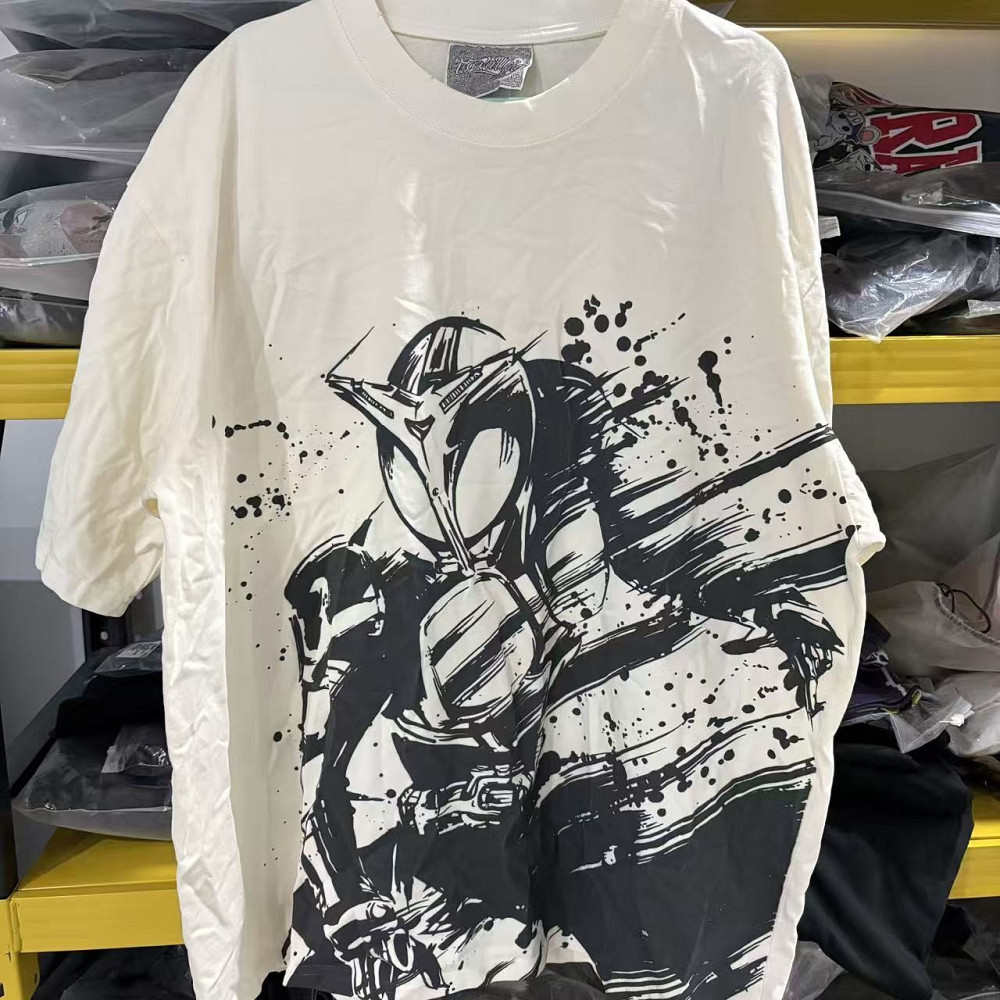 Футболка чоловіча з принтом аніме Аніме Камен Рідер Кабуто оверсайз (S/M/L) Черний Дніпро - фото 1