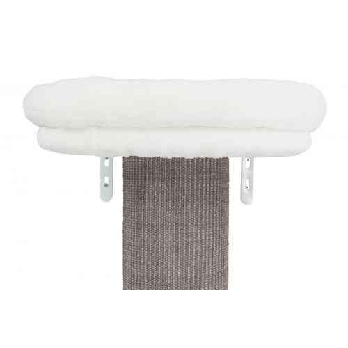 Дряпка Trixie Acadia для котів настінна сизаль/плюш біла/сіра 46х37х160 см Київ