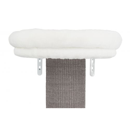 Царапка Trixie Acadia для кошек настенная сизаль/плюш белая/серая 46х37х160 см Киев - изображение 3