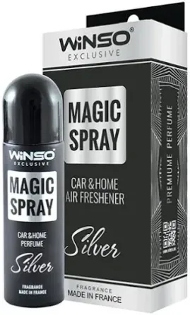 Ароматизатор повітря WINSO Magic Spray SILVER 30 мл – Свіжість, енергія та витонченість Ковель