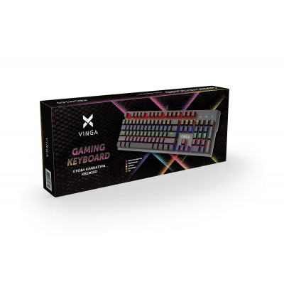 Клавиатура Vinga KBGM160 LED Outemu Blue USB Black (KBGM160 Black) Винница - изображение 6