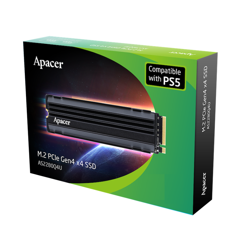 SSD диск накопитель M.2 Apacer AS2280Q4U5 (For PS5) 512GB 2280 PCIe 4.0x4 NVMe 3D Nand Read/Write: 7000/3000 Одесса - изображение 2