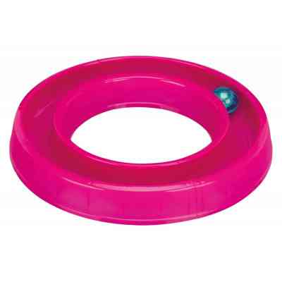 Іграшка для котів Trixie Ball Race Змійка-вісімка з м'ячиком 65x31 см (рожева) (4011905414133) Вінниця