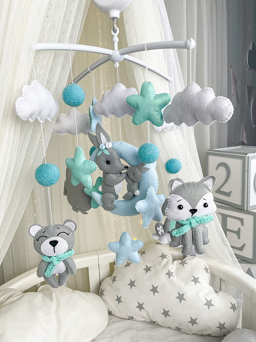 Мобіль на ліжечко WoollyFox «Ніжність» Київ - фото 9