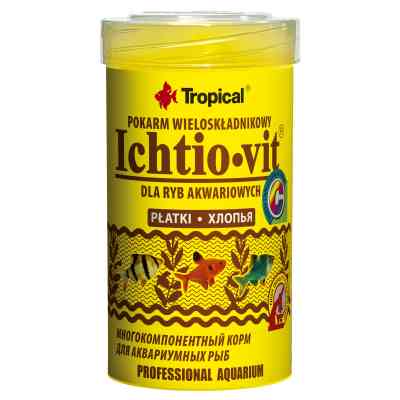 Корм для рыб Tropical Ichtio-vit в хлопьях 100 мл (5900469770030) Винница