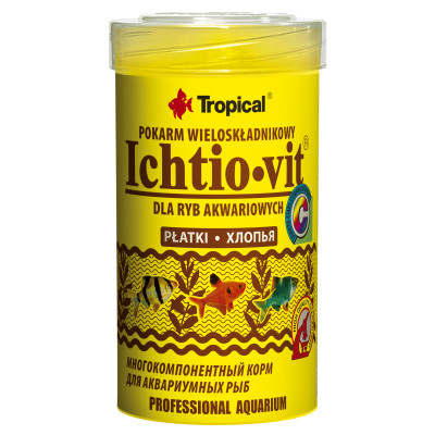 Корм для риб Tropical Ichtio-vit у пластівцях 100 мл (5900469770030) Вінниця - фото 1
