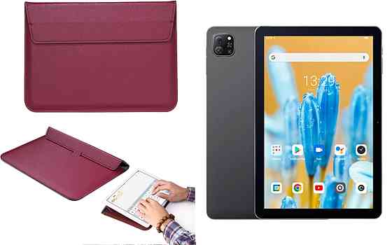 Чехол-конверт VitoCase для Blackview Oscal Pad 70, с функцией подставки для планшета Бордовый Киев