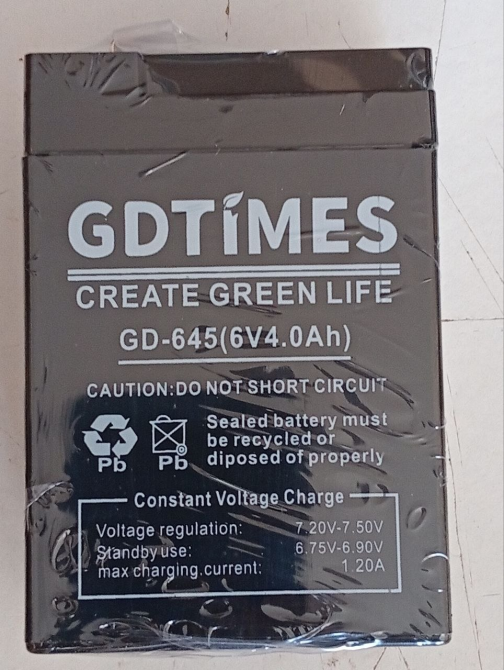 Акумулятор універсальний для побутових приладів BATTERY GDLITING GD-645 6V/4Ah, AGM 2024/07/06 Одеса - фото 8