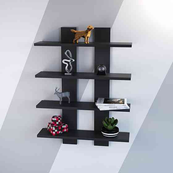 Полиця навісна П-4, Антрацит, 600/120/800 Львів