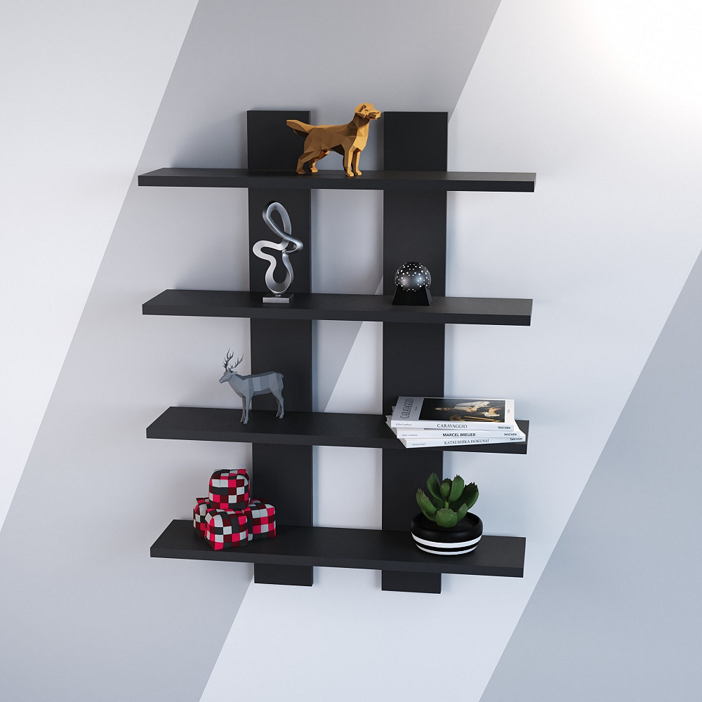 Полиця навісна П-4, Антрацит, 600/120/800 Львів - фото 3