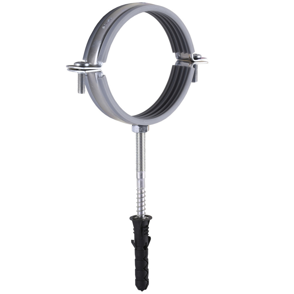 Хомут у зборі CR 3| (85-94 мм) з гвинтом-шурупом 8*100 і дюбелем у уп., сірий Київ - фото 4