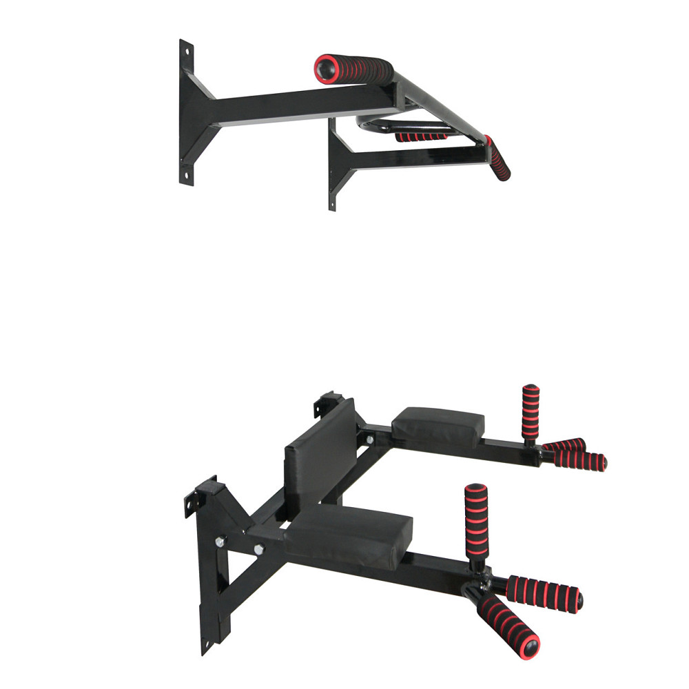 Турник брусья пресс стационарный 3 в 1 KZ-552 Спортивные стенки и турники для дома Черный Киев - изображение 3