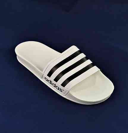 Мужские Белые Шлёпанцы Adidas Сланцы Тапочки Адидас (размеры: 41,42,44,45) Днепр