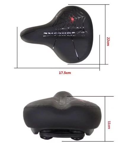 Велосипедное седло AL-6401 22х17.5см (Черный) Винница - изображение 4