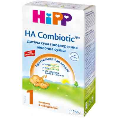 Детская смесь HiPP 1 Гипоаллергенная HA Combiotic начальная 350 г (9062300137658) Винница