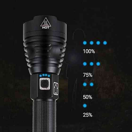 Фонарик ручной аккумуляторный BL 601 P90 2*26650 battery + USB CHARGE 8135 3 режима работы Киев