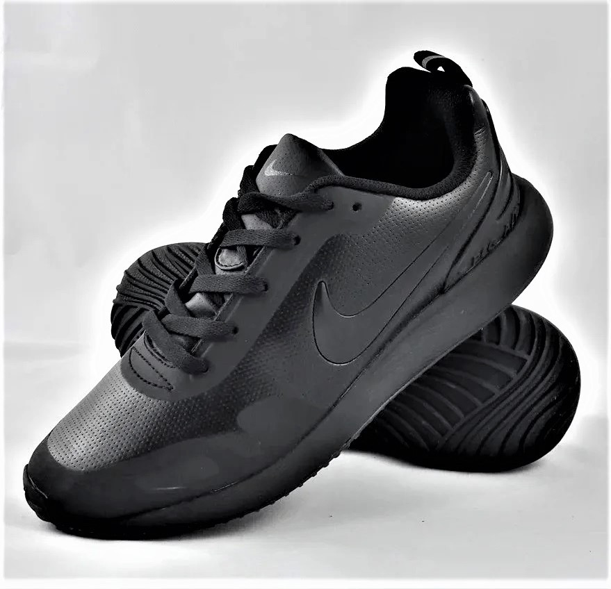 Кроссовки Nike Мужские Чёрные Кожаные Найк (размеры: 44) Видео Обзор Днепр - изображение 2