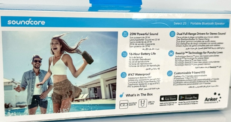 Портативная колонка Anker SoundCore Select 2S (A3171) Черная. Харьков - изображение 6