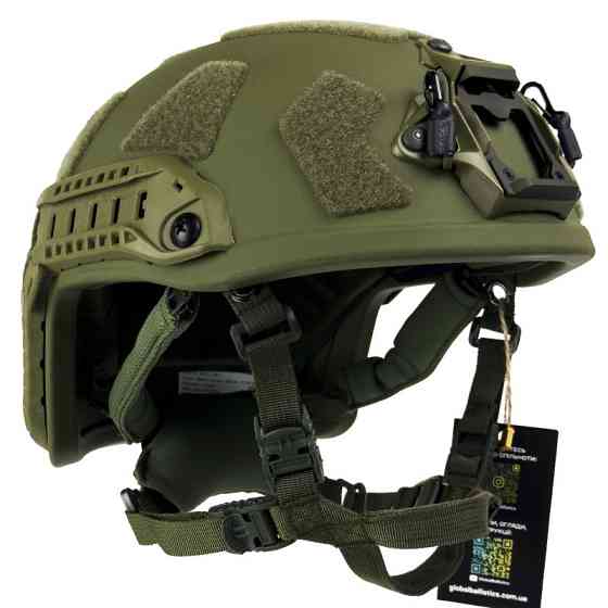 Защитный шлем каска FAST Hight Cut (класс IIIA NIJ) размер L Оливковый Винница