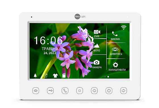 Комплект видеодомофона NeoLight Kappa+ HD WF 7 дюймов и вызывной панели NeoLight SOLO FHD Silver Киев