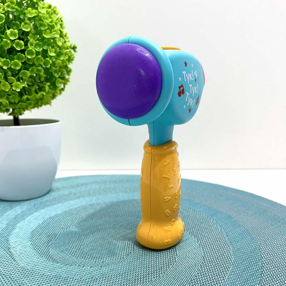 Молоточок розвиваючий Limo Toy музичний українське озвучення Блакитний (FT 0031) Чернігів - фото 3