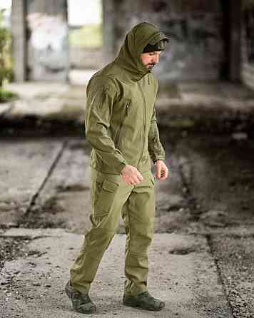 Демисезонный тактический костюм софшел TIGER олива ПП8241 Одесса