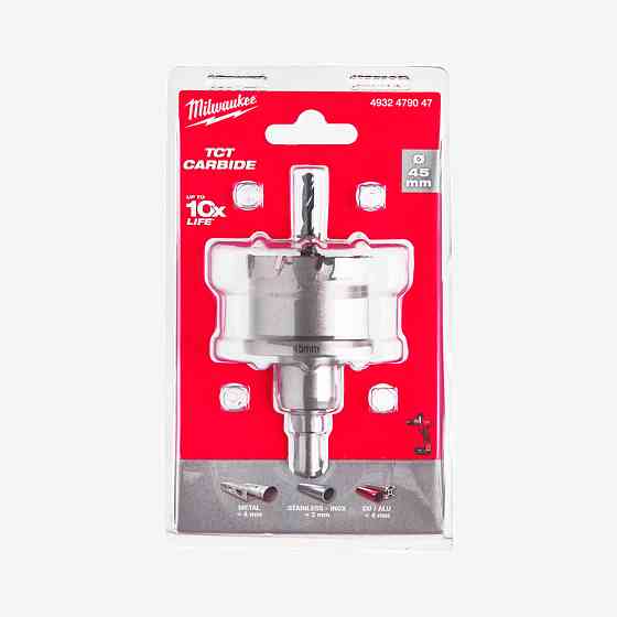 Коронка Holesaw TCT MILWAUKEE, Ø45мм Одеса