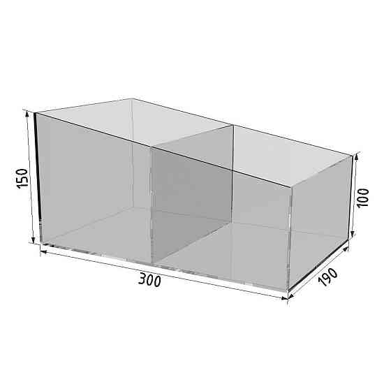 Короб під колготки EKOSTAR 190х300х150/100 мм 2 відділення Київ