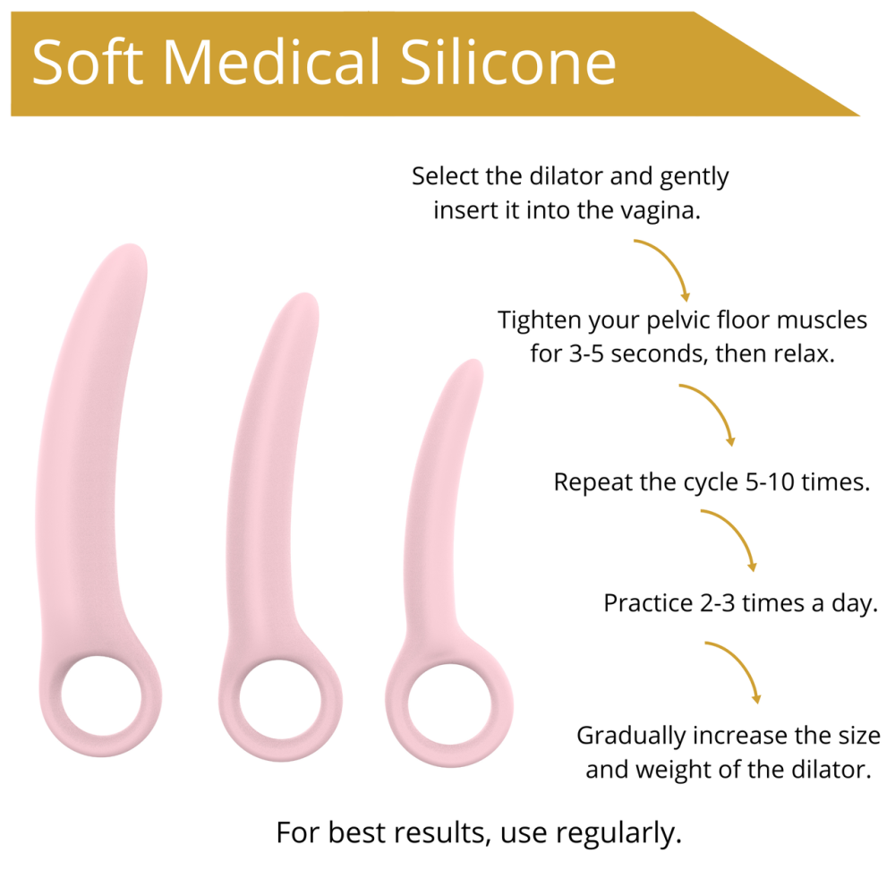 Набір вагінальних розширювачів - Erospace Sweet Play Pelvic Floor Muscles Training Set A13 Sex Aura Київ - фото 8