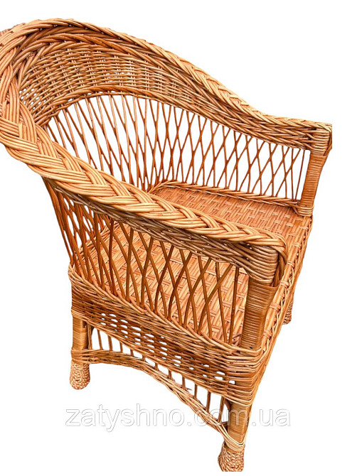 Кресло из лозы с низкой спинкой Киев - изображение 9