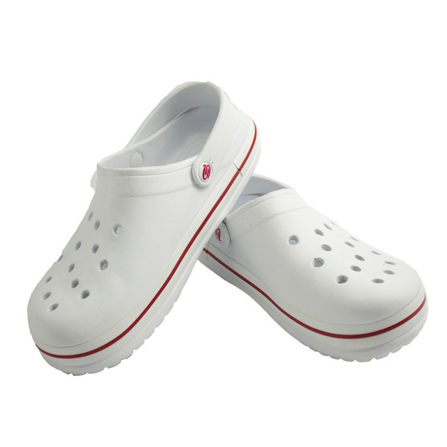 Кроксы мужские белые сабо Медицинская обувь 