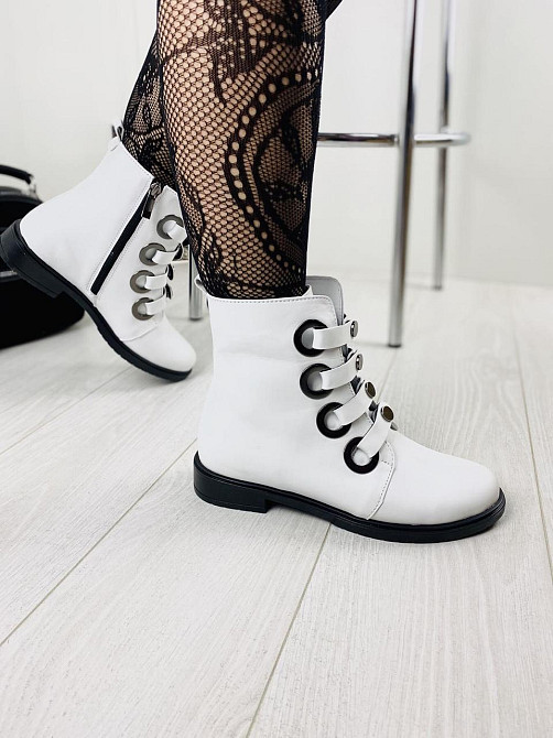 Mioli Жіночі черевики MIOLI білі натуральна шкіра висота 14см розмір 37р.38р.39р. (3148) Коломыя - изображение 5