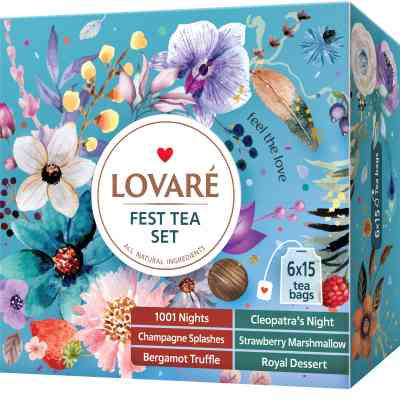 Чай Lovare Fest Tea Set 90 пакетиков ассорти (lv.79907) Винница
