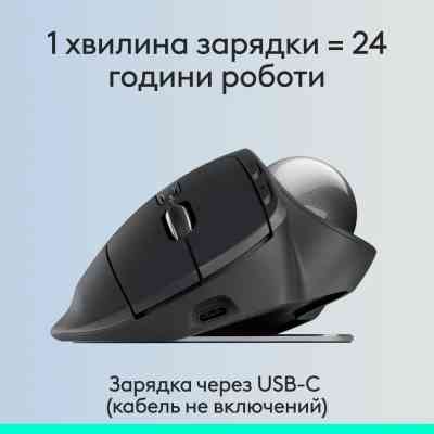 Мышка Logitech MX Ergo S Bluetooth Graphite (910-007260) Винница