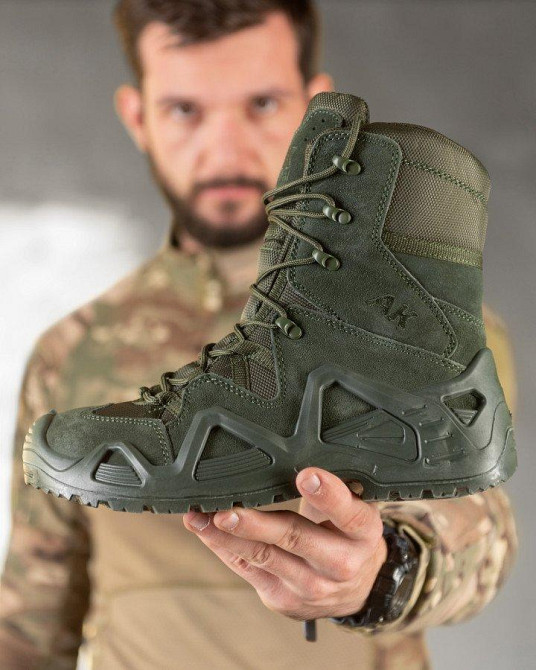 Тактичні туфлі берці AK olive ВТ0528 Одеса - фото 5