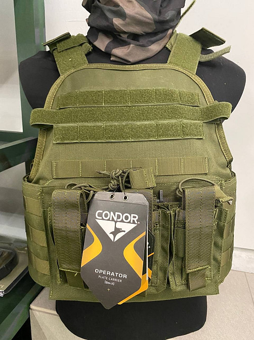 Плитоноска з плитами 4 класу Condor Outdoor Products Бронежилет (Оливковий) Вінниця - фото 4