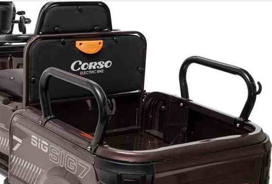 Електричний трицикл Corso SIG-8 двигун (1200W,72V/28Ah) - Коричневий. Харків