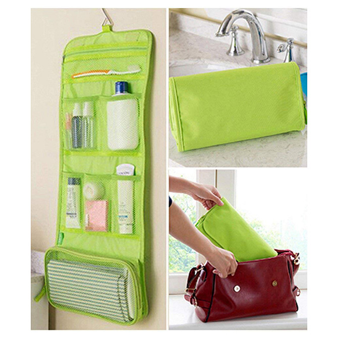 Органайзер дорожный сумочка косметичка Travel Storage Bag. Цвет: зеленый EQ-99 Львов - изображение 6