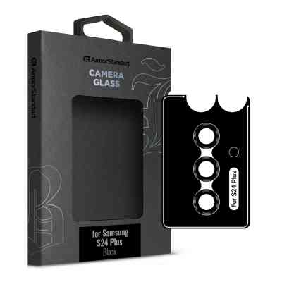 Скло захисне Armorstandart Camera glass Supreme Black Icon Samsung S24 Plus Black (ARM76611) Вінниця