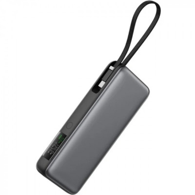 Батарея универсальная Acefast 20000mAh 130W PD, QC/3.0 USB-A+USB-C In/Out,build-in cable M22 Gray (6974316283904) Винница - изображение 1