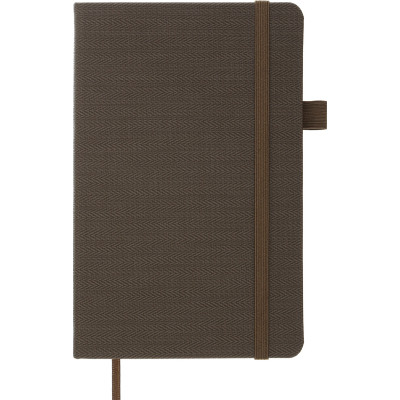 Книга записная Buromax Tweed 125x195 мм 96 листов в клетку обложка из искусственной кожи Серая (BM.291163-09) Винница - изображение 2