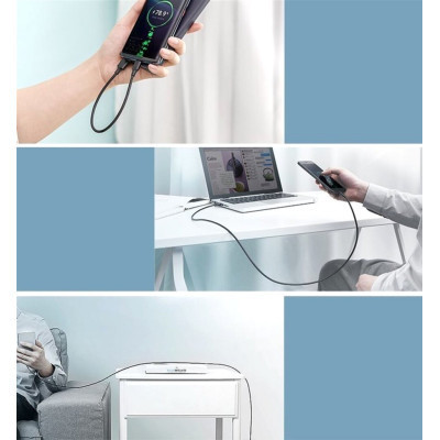 Дата кабель USB 2.0 AM to Type-C 3.0m 3.0A 18W US287 Black Ugreen (60826) Вінниця - фото 9