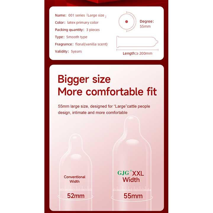 Презервативи "GJG XXL Extra large" - 3шт Вінниця - фото 6