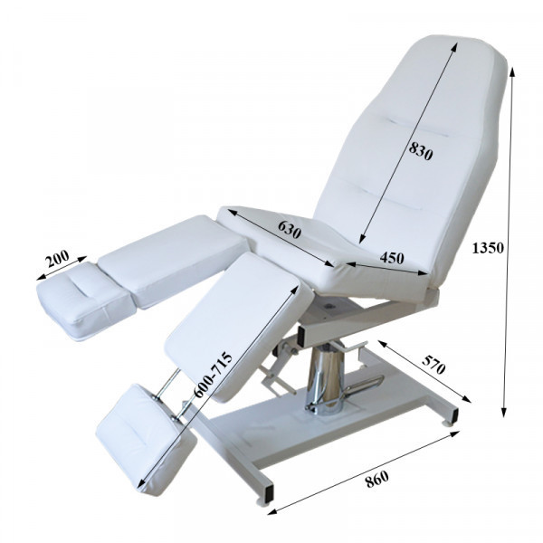 Педикюрне крісло з гідравлічним регулюванням висоти UK-22 Київ - фото 1